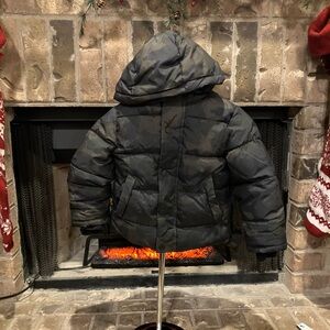 Zara Boys 4-5 Years Puffer Lightweight Camo Hooded Jacket Great Condition Warm